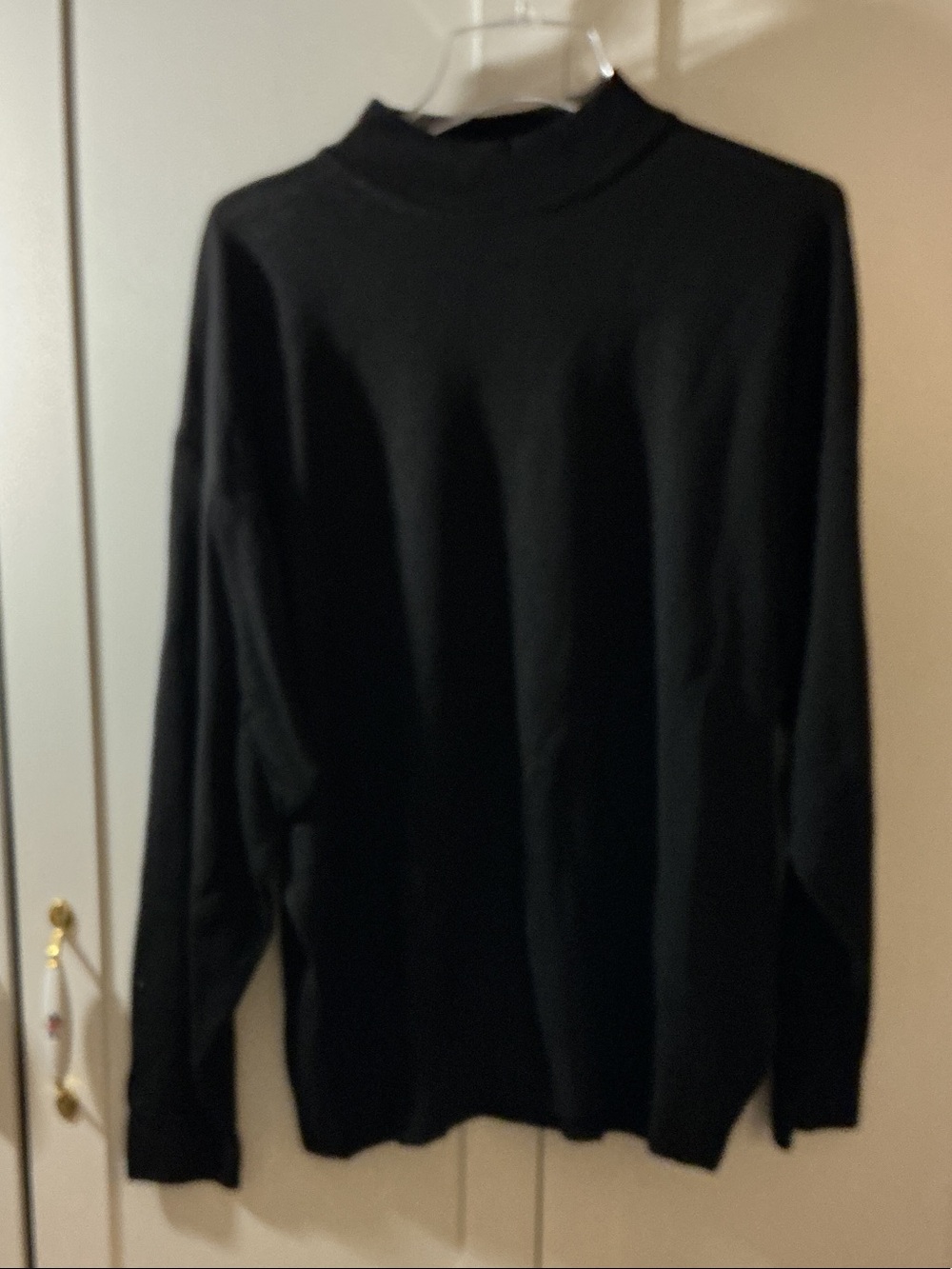Massimo Black Turtleneck Sweater - Men's Mock Neck